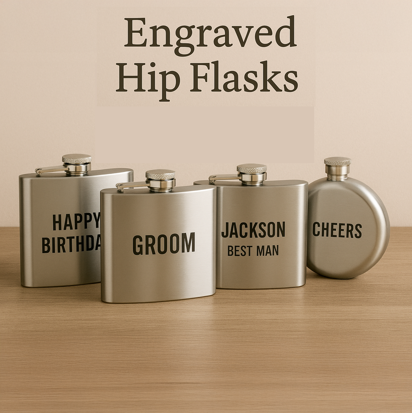 Engraved Hip Flask