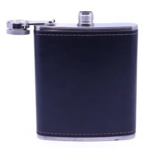 Blue Suede Hip Flask