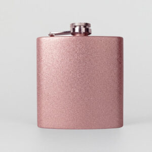 Glitter Rose Gold Hip Flask