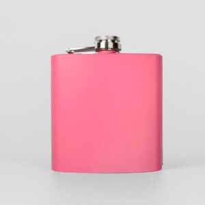 Pink Matte Hip Flask