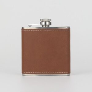 Brown Leather Hip Flask